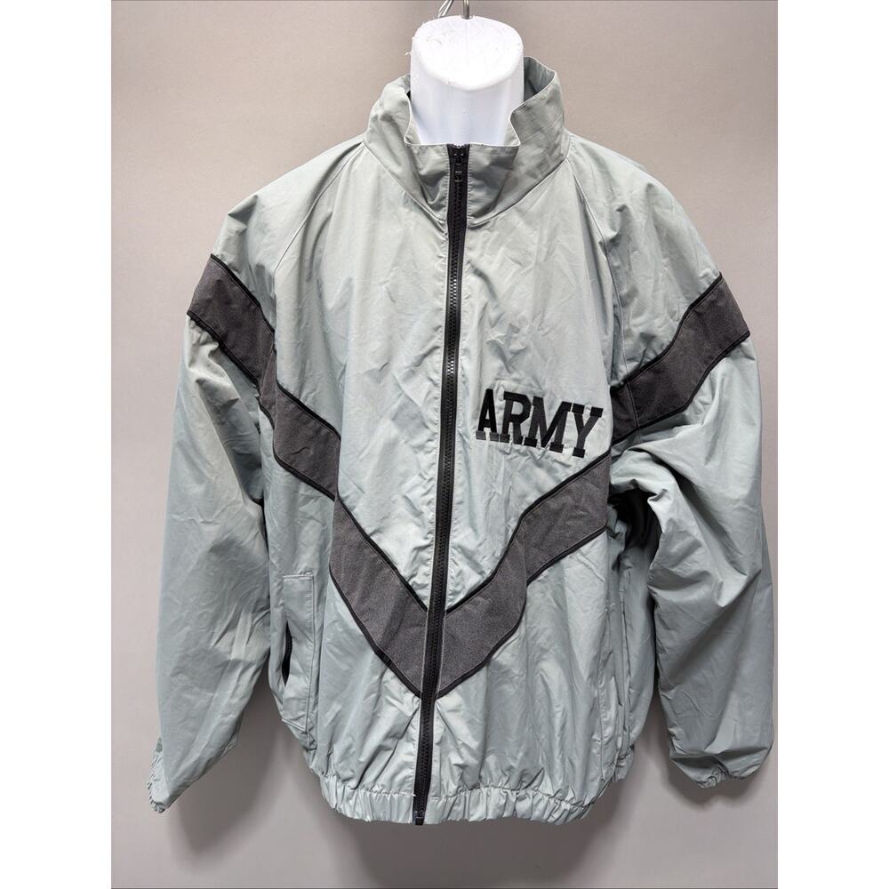 US ARMY IPFU PT Full Zip Jacket Uniform Digital Reflective Nylon Size XL Short